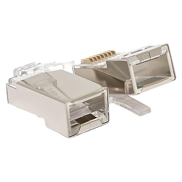 коннектор rj45 (8p8c) кат.5e экранир. teracom универс. (уп.20шт) ekf trc-plug-5eftp-20 от BTSprom.by