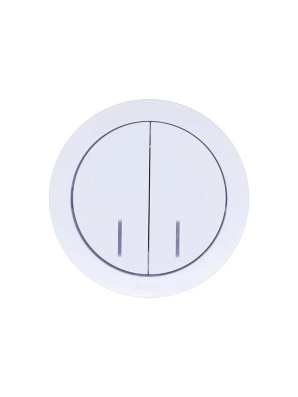  Выключатель 2-кл. СП OSEN 10А IP20 с подсветкой механизм бел. LEZARD 743-0288-112 фото в каталоге от BTSprom.by