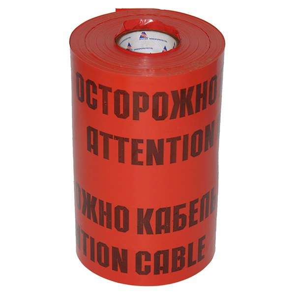 лента сигнальная лсэ-450мм "осторожно кабель" красн./черн. (рул.100м) протэкт 8275 от BTSprom.by