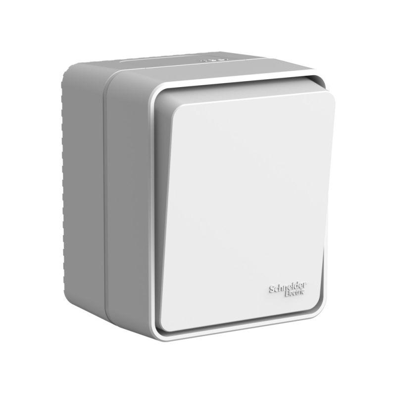 выключатель кнопочный 1-кл. оп atlasdesign profi ip54 10ах сер. se atn543015 от BTSprom.by