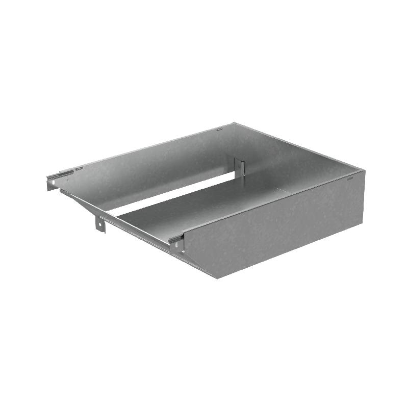 Угол для лотка вертикальный внешний левый с разворотом трассы на 90град. 500х50 "ПЛЮС" VLPDplus90-50-500-L INOX304 КМ PL5998 от BTSprom.by