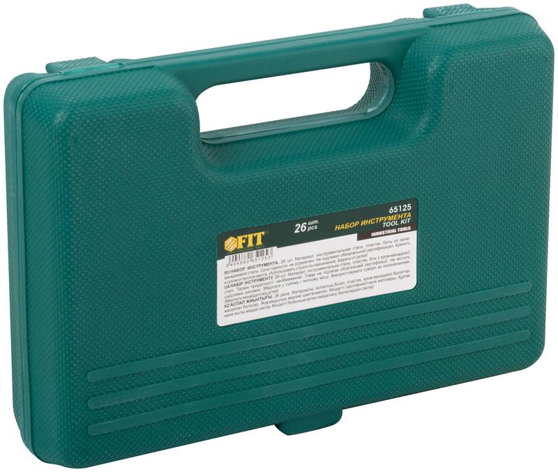  Набор инструмента 26шт пластиковый чемодан FIT 65125 фото в каталоге от BTSprom.by