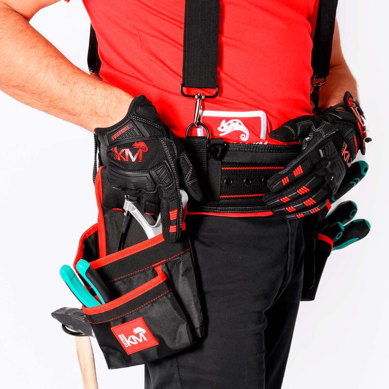  Пояс монтажный усиленный KM-BELTBAGSET-23 с подсумками; разгрузочн. ремнями и магнитным держателем КМ LO51642 фото в каталоге от BTSprom.by