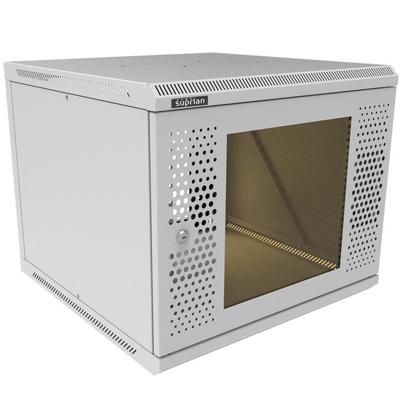 шкаф телекоммуникационный настенный твс-9u-600-600-с+п suprlan 05-2099 от BTSprom.by