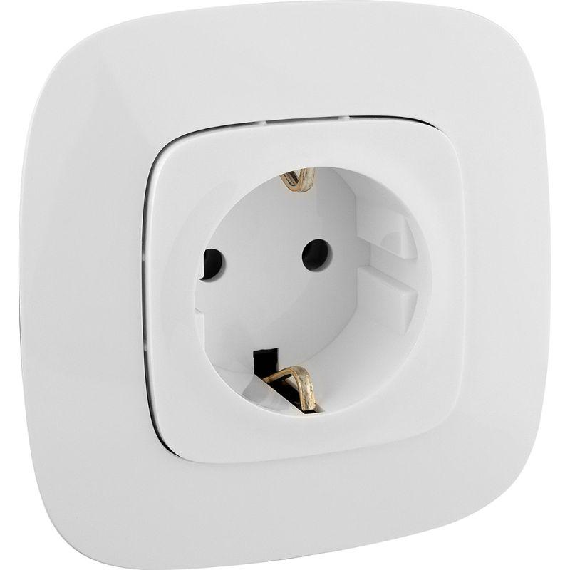  Розетка 1-м СП Valena Allure 16А IP2X 250В 2P+E безвинтов. клеммы с лицев. панелью механизм бел. Leg 753721 фото в каталоге от BTSprom.by