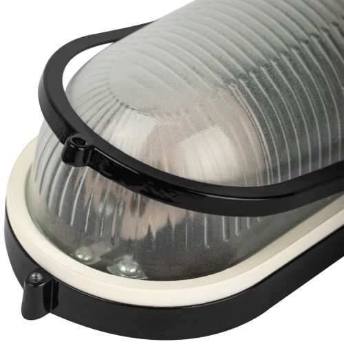  Светильник НБП 04-60-001 1х60Вт E27 IP54 акватермо алюм./стекло овал черн. Эра Б0063879 фото в каталоге от BTSprom.by