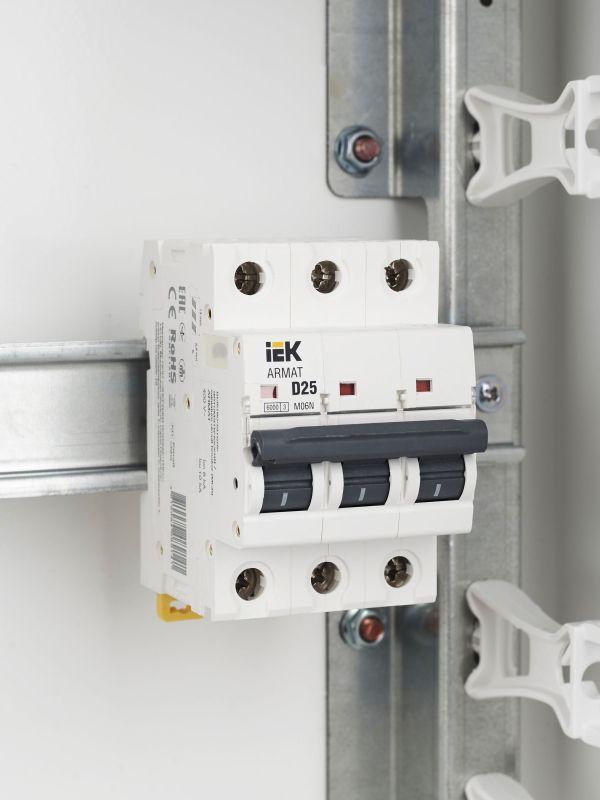 Выключатель автоматический модульный 3п D 25А M06N ARMAT IEK AR-M06N-3-D025 фото в каталоге от BTSprom.by