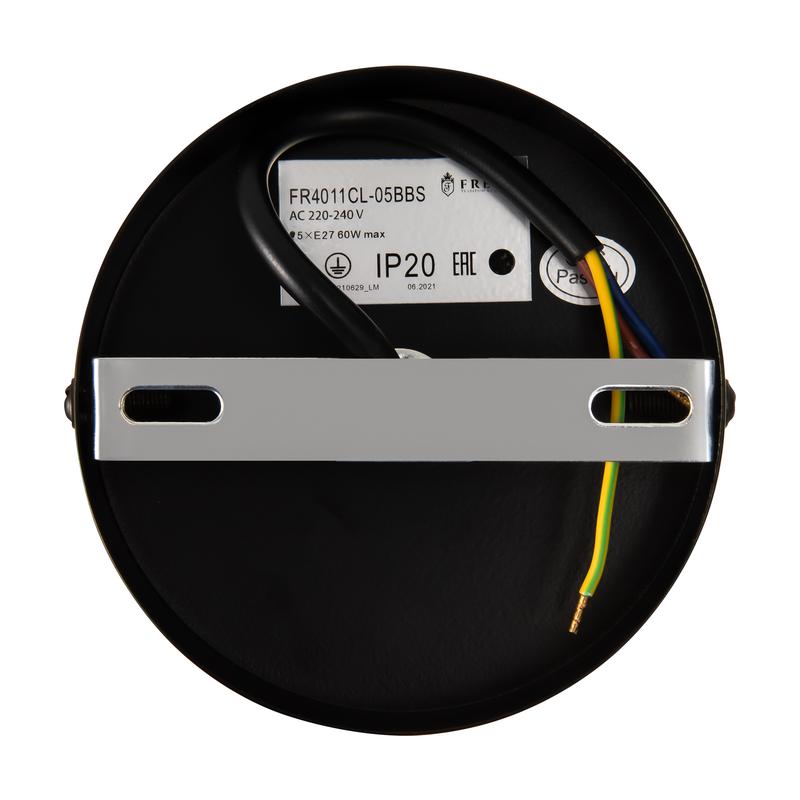  Светильник Agata 60Вт E27х5 IP20 потолочн. Freya FR4011CL-05BBS фото в каталоге от BTSprom.by