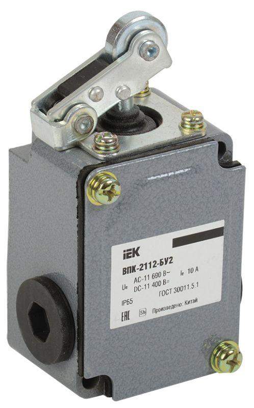 выключатель концевой впк-2112-бу2 рычаг с роликом ip65 iek kv-1-2112-1 от BTSprom.by