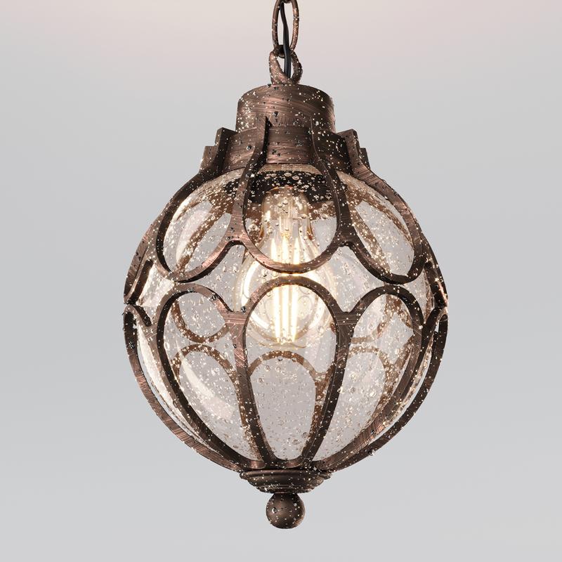  Светильник Via 1х60Вт E27 IP44 подвесной Maytoni O024PL-01G фото в каталоге от BTSprom.by