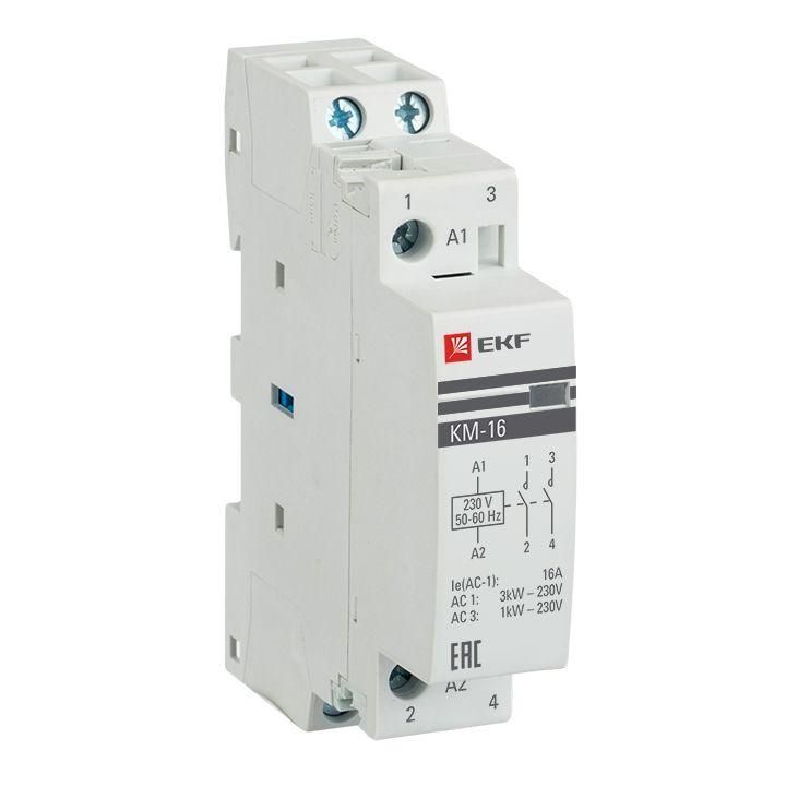 контактор модульный км 16а 2nо (1 мод.) ekf km-1-16-20 от BTSprom.by
