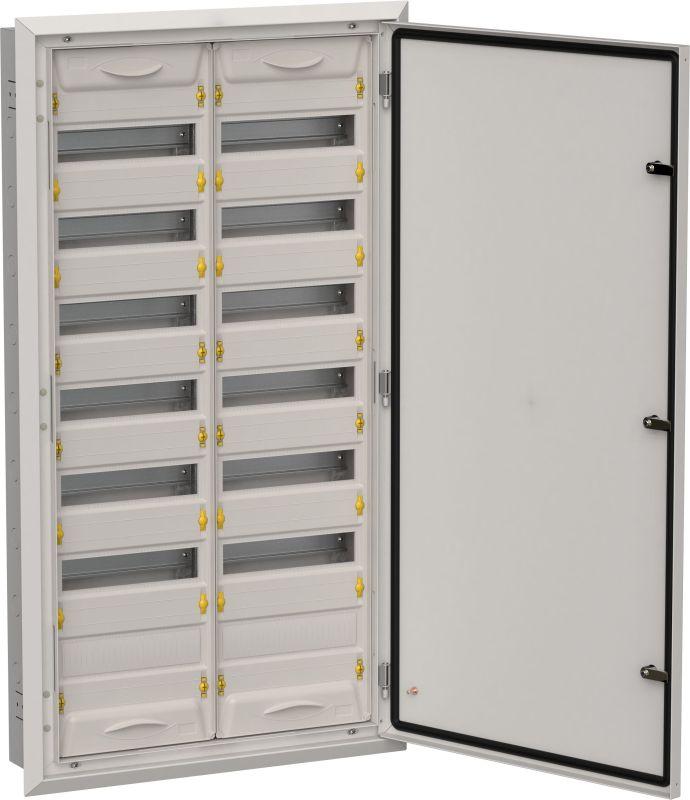 корпус щрв-168 (2х84) titan 5 1130х625х130мм ip31 (одна дверь) сер. метал. iek ti5-50-v-2x084-31-7035 от BTSprom.by