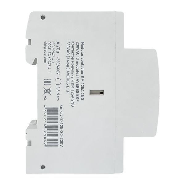  Контактор модульный КМ 125А 2NО 230В AC (3 мод.) AVERES EKF km-av-3-125-20-230V фото в каталоге от BTSprom.by