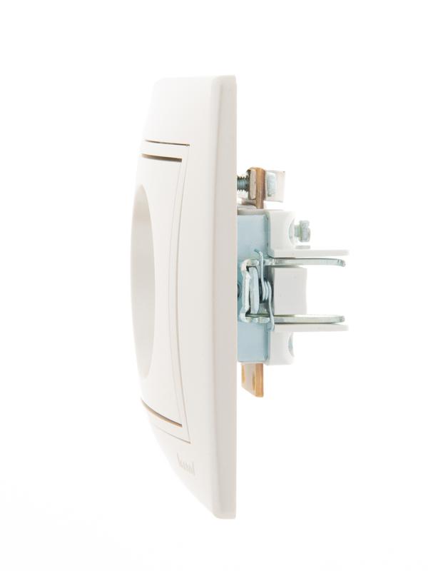  Розетка телевизионная оконечная TV СП Mira 16А IP20 со вставкой жемчуж./бел. перламутр. LEZARD 701-3030-130 фото в каталоге от BTSprom.by