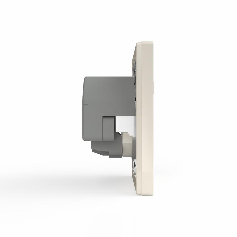 розетка 1-м сп pixel ip20 с заземл. с 2-мя заряд. устр. usb тип a+c механизм беж. tokov electric tke-px-r1u2ac-c02 от BTSprom.by