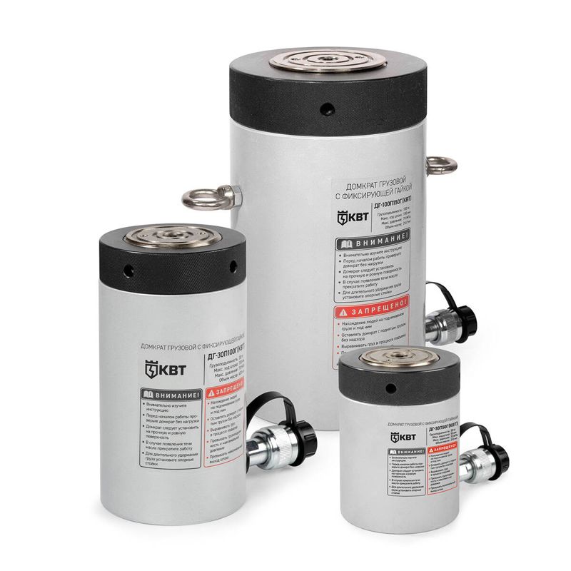 домкрат грузовой с фиксирующей гайкой дг50п100г квт 84585 от BTSprom.by