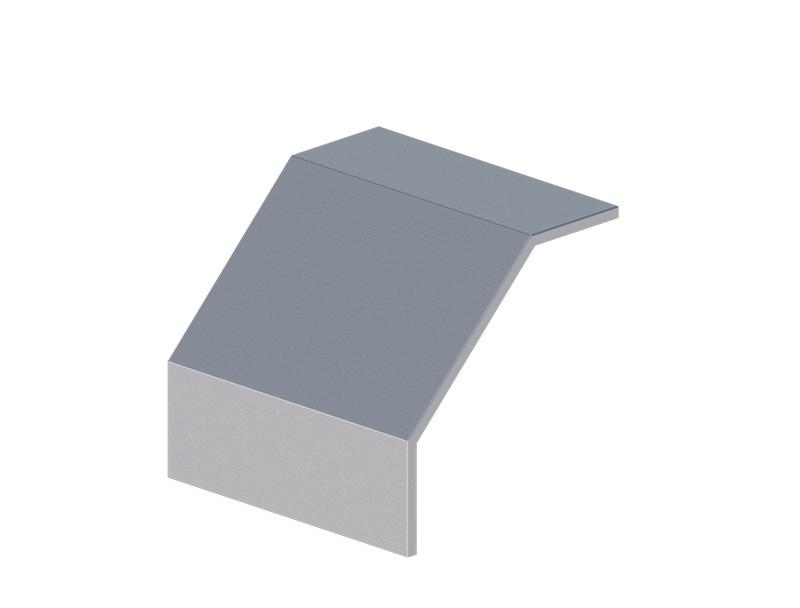 Крышка для лотка углового осн.400 сталь 1.5мм ЛМсК-90Н цУТ1.5 СОЭМИ Н0121430146 от BTSprom.by