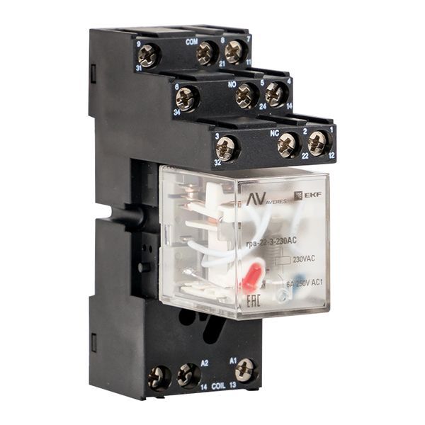  Разъем для реле РМ5 22/3 AVERES EKF rm5-22-3 фото в каталоге от BTSprom.by