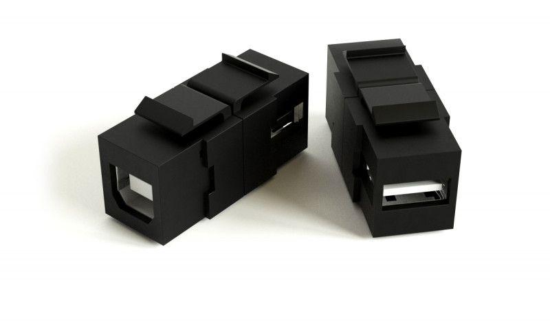 вставка kj1-usb-a-b2-bk формата keystone jack с прох. адапт. usb 2.0 (type a-b) rohs черн. hyperline 251215 от BTSprom.by