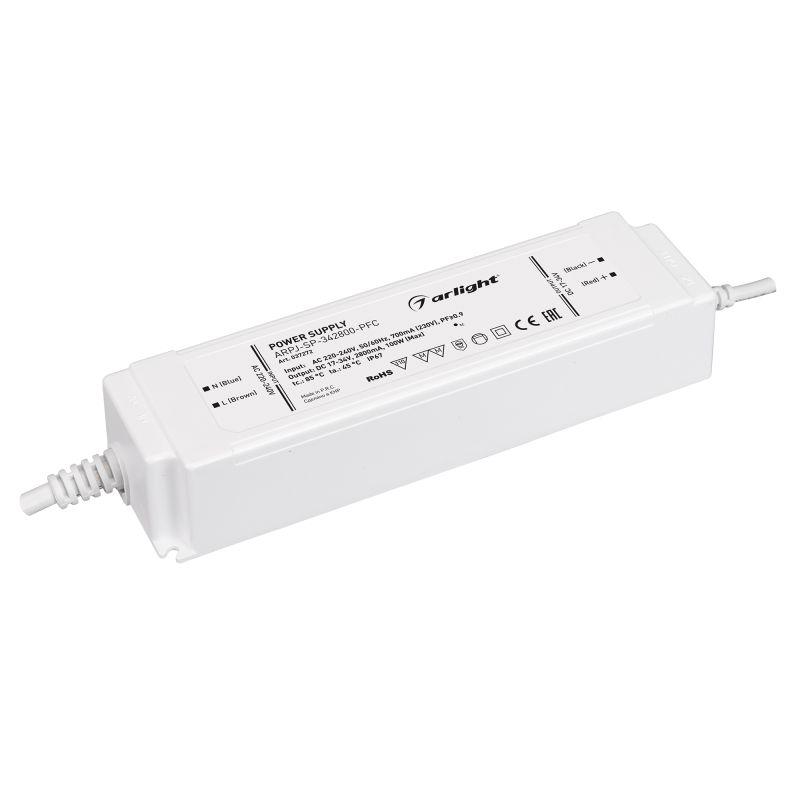блок питания arpj-sp-342800-pfc 100вт 17-34в 2.8а ip67 пластик arlight 037272 от BTSprom.by