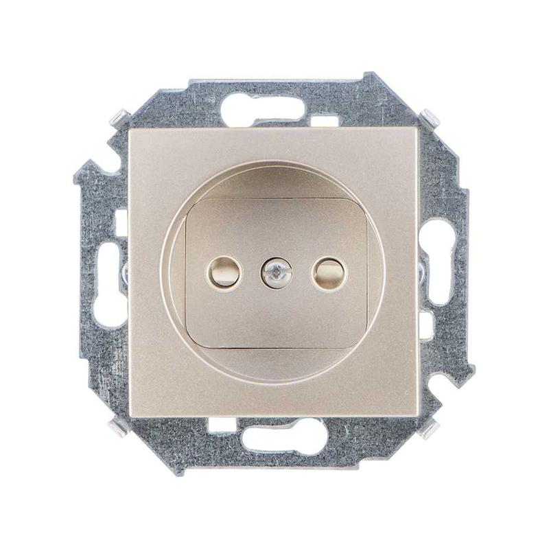 розетка сп simon 15 16а ip20 250в 2p без заземл. защ. шторки винтов. клеммы механизм шампань simon 1591444-034 от BTSprom.by