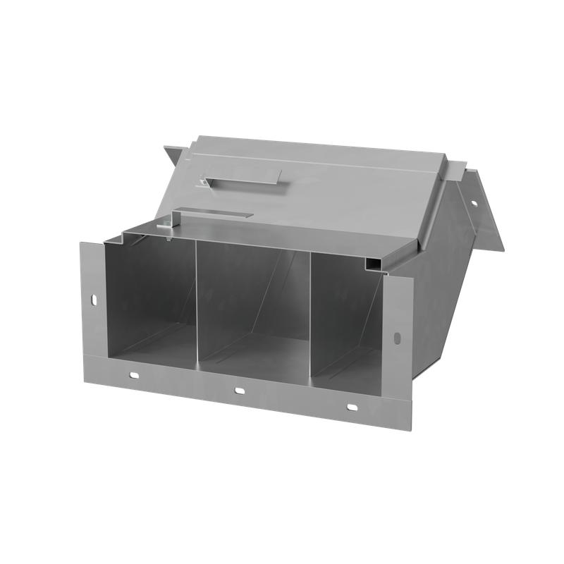 Короб кабельный блочный угловой с поворотом вверх на 45град. трехканальный ККБ-3УВП-0.2/0.5 s:1.5мм КМ LO53735 от BTSprom.by