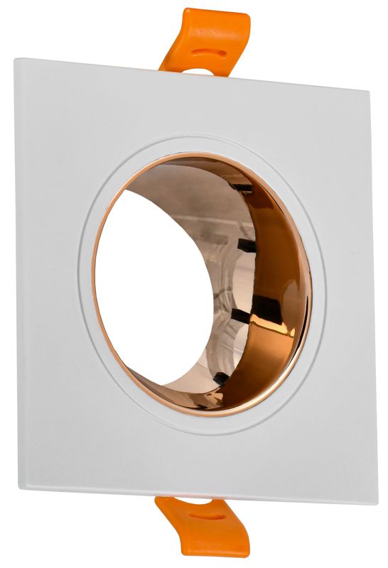 светильник 4107 встраиваемый поворотный gu10 бел./золото пласт. iek lt-uvb0-4107-gu10-1-k22 от BTSprom.by