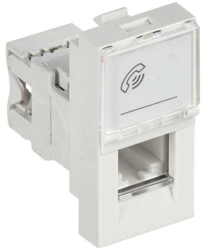 розетка телефонная 1мод. rj11 кат.3 механизм primer iek ckk-40d-rt1-k01 от BTSprom.by