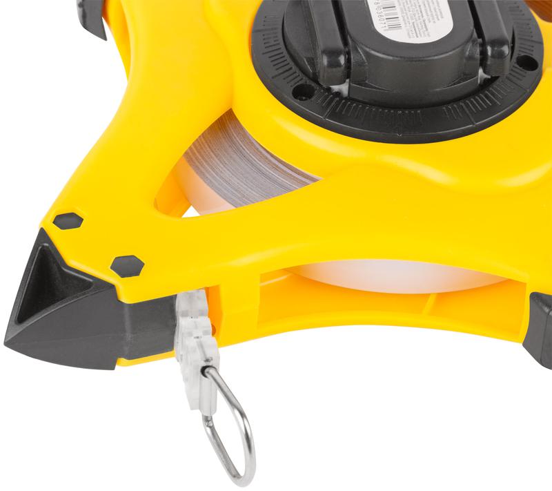  Рулетка геодезическая 50м стальная лента открытый пластик. корпус ускоренная перемотка прорезиненный ручка FIT 17805 фото в каталоге от BTSprom.by