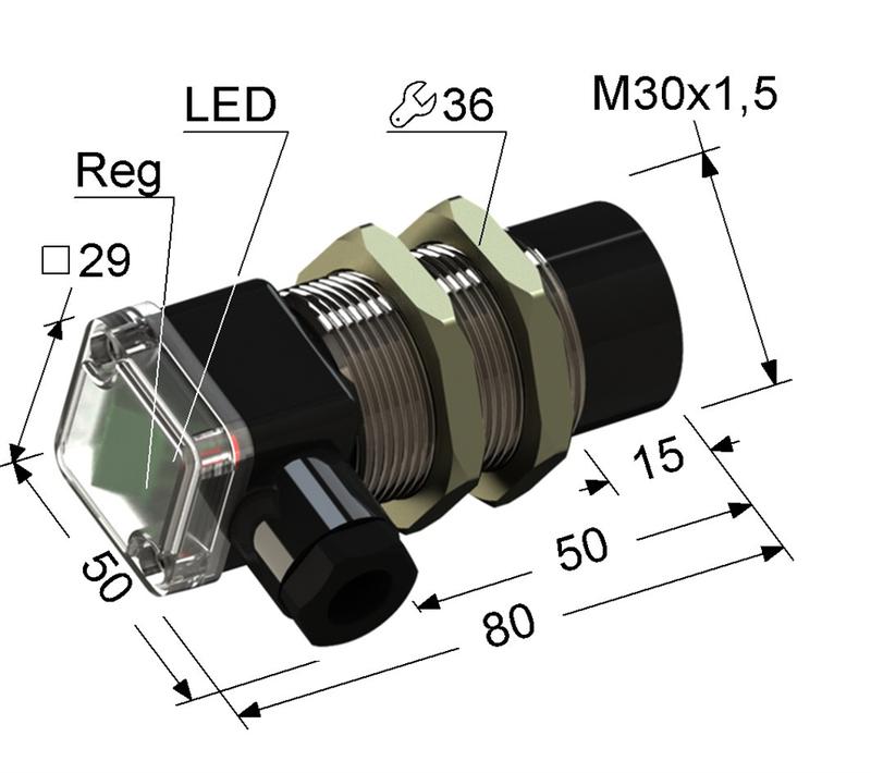 выключатель бесконтактный ps1-30m80-30n61-b (вб1.30м.80.20.2.1.b) мега-к a8010-02835802 от BTSprom.by