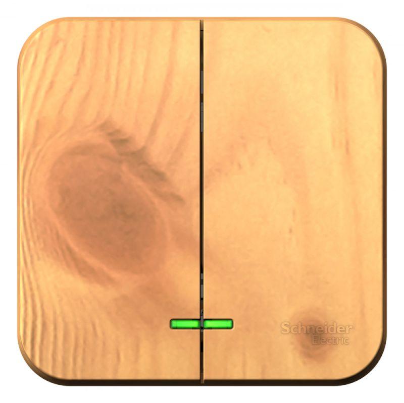  Выключатель 2-кл. ОП Blanca 10А IP20 (сх. 5) 250В ясень SE BLNVA105005 фото в каталоге от BTSprom.by