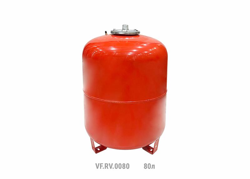 бак расширительный вертикальный rv 80л (с мал. ножками) (8шт/пал) красн. valfex vf.rv.0080 от BTSprom.by