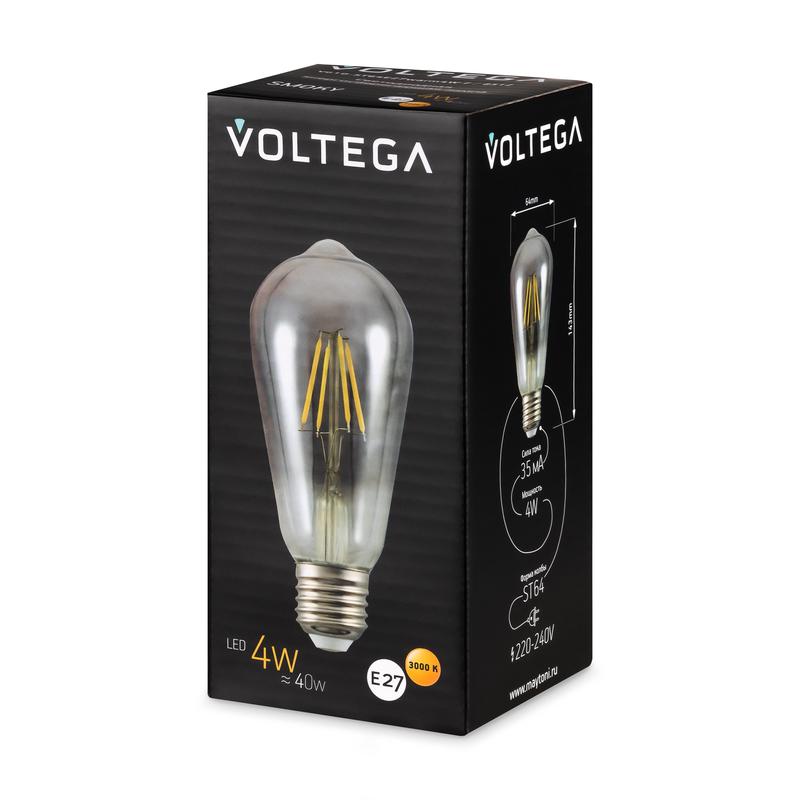 Лампа светодиодная Loft Led ST64 4Вт 3000К E27 Voltega 8512 фото в каталоге от BTSprom.by