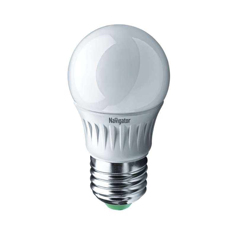 лампа светодиодная 61 253 nll-p-g45-5-230-6.5k-e27 5вт шар матовая 6500к холод. бел. e27 425лм 176-264в navigator 61253 от BTSprom.by