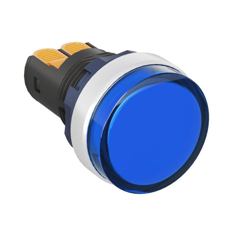 индикатор сигнальный со встроен. диодом 220в зажим plug-in алюм. син. dkc m22l-f220bap от BTSprom.by