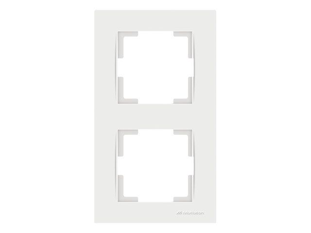 рамка 2-ая вертикальная белая, rita, mutlusan 2220 800 2201 от BTSprom.by
