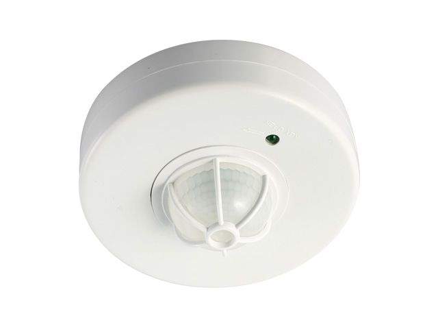 датчик движения pms-ir 024 1200вт 360°  2-6м ip20 wh jazzway 5012974 от BTSprom.by