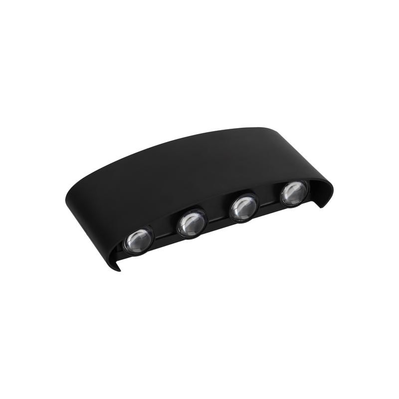 светильник светодиодный архитектурный pwl-80210 8вт 4000к bl ip54 фасадный черн. jazzway 5039872 от BTSprom.by