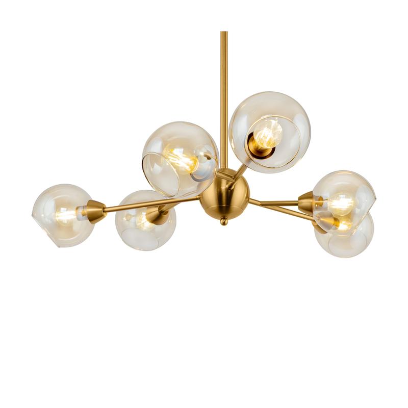  Люстра Sherry 6х40Вт E14 IP20 Freya FR5121PL-06G фото в каталоге от BTSprom.by