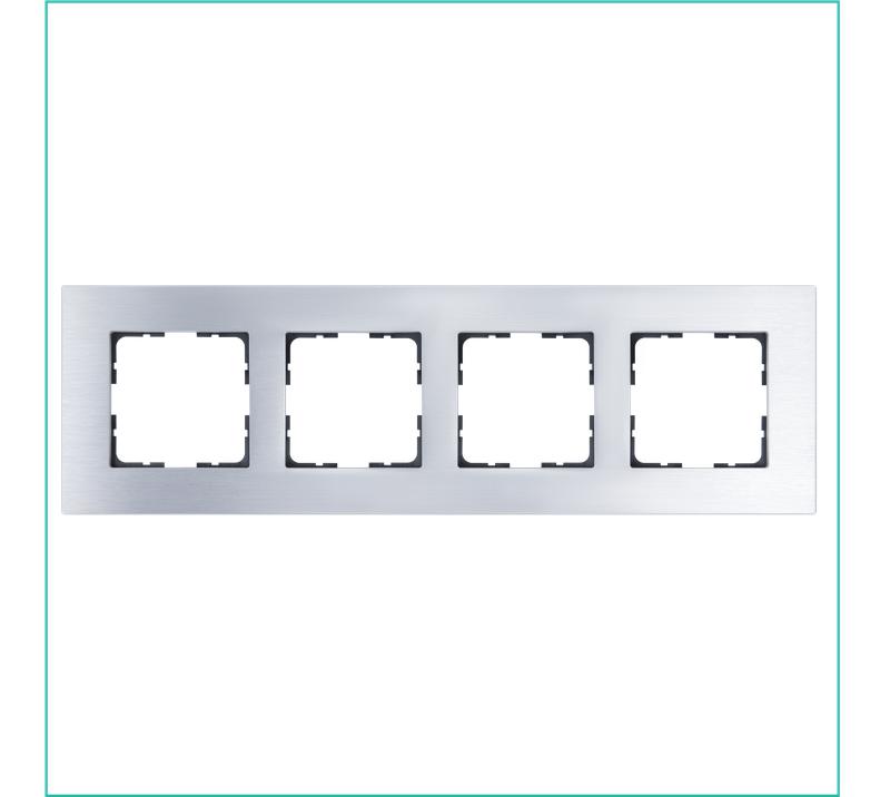 рамка 4-м g-metal метал. алюм. alum jasmart g1004as от BTSprom.by