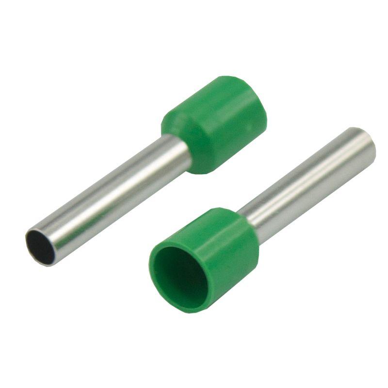  Наконечник штыревой втулочный изолир. (НШВИ F-18мм) 18ммх6кв.мм (E6018) зел. REXANT 08-1824 фото в каталоге от BTSprom.by