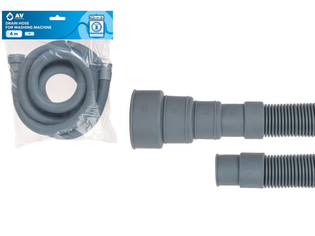 шланг сливной для стиральной машины 4,0 пэ, av engineering ave3403400 от BTSprom.by