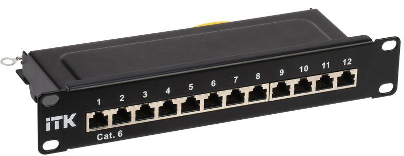 патч-панель 1u кат.6 stp 12 портов 10" dual idc itk pp12-1uc06s-d05-10 от BTSprom.by
