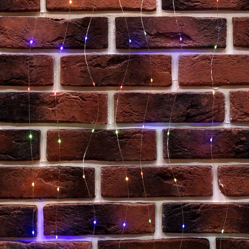  Гирлянда светодиодный занавес из росы 3х3м 300 LED IP20 USB + пульт управления с крючками для крепления мультиколор Neon-Night 315-889 фото в каталоге от BTSprom.by