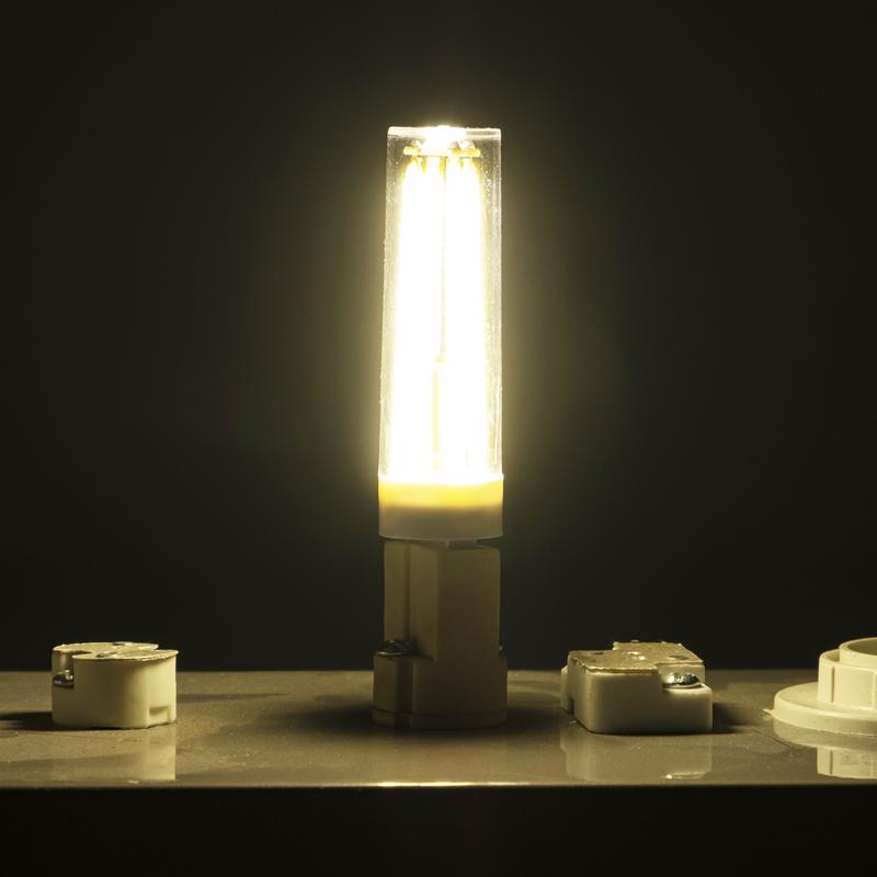 Лампа светодиодная филаментная PLED-G9 PRO 8Вт 4000К 680лм 230В d16.5х70мм без пульсации JazzWay 5062702 фото в каталоге от BTSprom.by