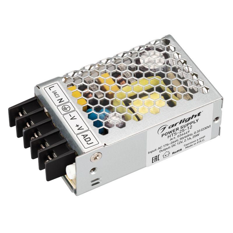 блок питания hts-25-12 (12в 2.1а 25вт) ip20 сетка arlight 034449 от BTSprom.by