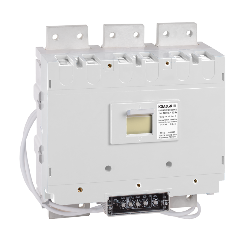 выключатель автоматический 1600а ва55-43-331810 ухл3 690в ac нр=400в ac кэаз 108082 от BTSprom.by