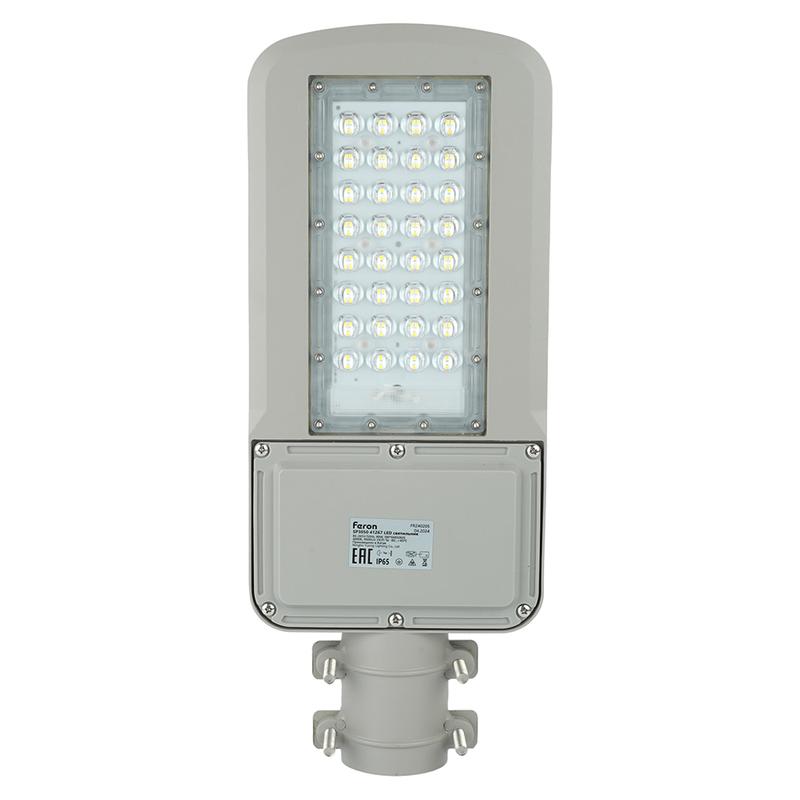 светильник светодиодный уличный 80вт 4000к ac230в/ 50гц сер. (ip65) sp3050 feron 41267 от BTSprom.by