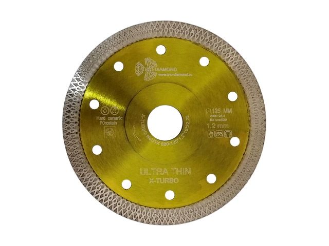 алмазный круг 125х22 мм по керамике сплошн.ультратонкий ultra thin x-turbo trio-diamond (1,2 мм) utx520 от BTSprom.by
