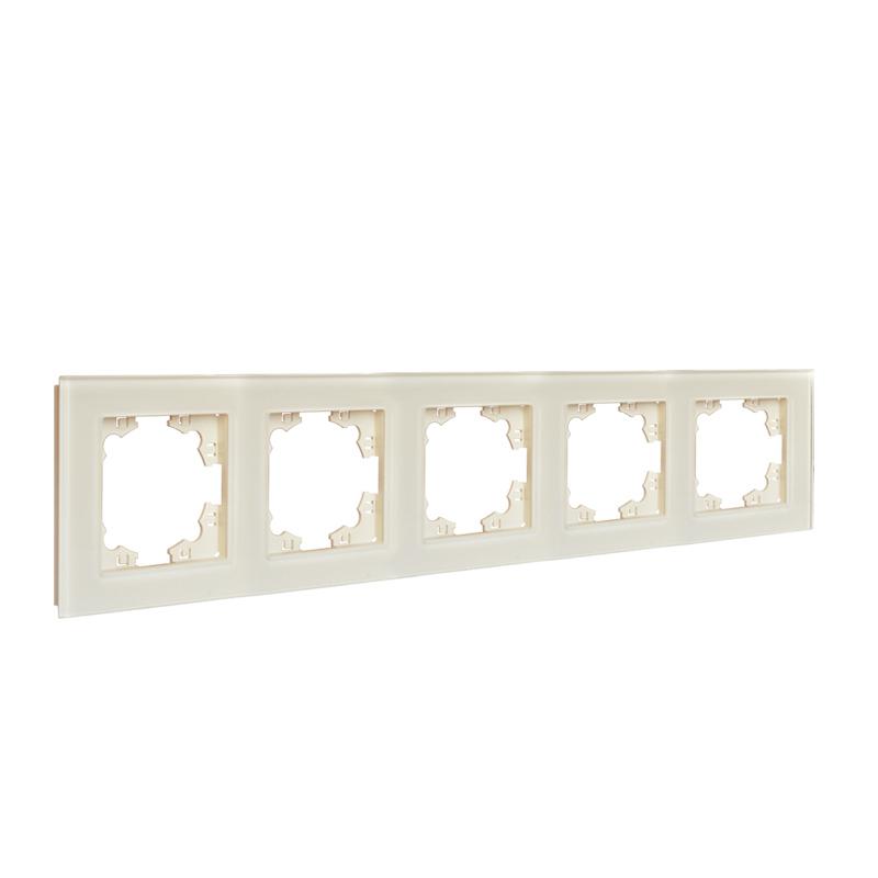  Рамка 5-м Афина стеклянная сл. кость (ivory) UNIVersal 2276 фото в каталоге от BTSprom.by